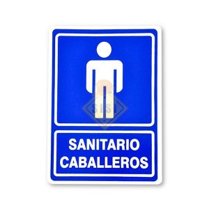 Señaletica 25x35 "SANITARIO CABALLEROS"