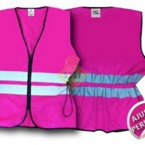 Chaleco de Seguridad Rosa Ajustable