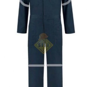 Overol Industrial 100% algodón Azul Talla 42 (Extra Grande)